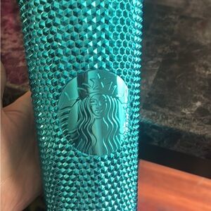 Starbucks Aqua Textured Lid